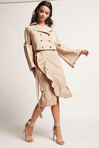 Forever21 Ruffle Wrap Skirt
