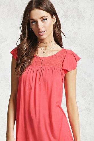 Forever21 Bamboo Lace Top