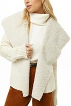 Forever21 Faux Fur Knit Combo Jacket