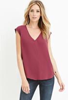 Love21 Scoop Neck Woven Blouse