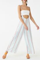 Forever21 Striped Print Jumpsuit