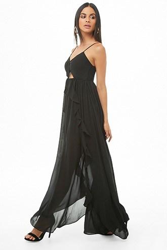 Forever21 Cutout Ruffled Dress