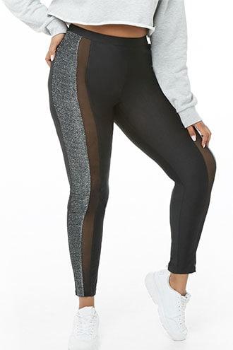 Forever21 Plus Size Glittered Leggings