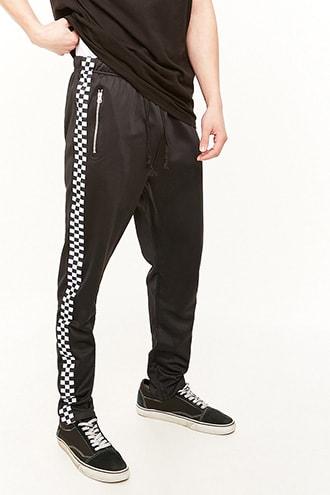 Forever21 American Stitch Checkered-stripe Track Pant