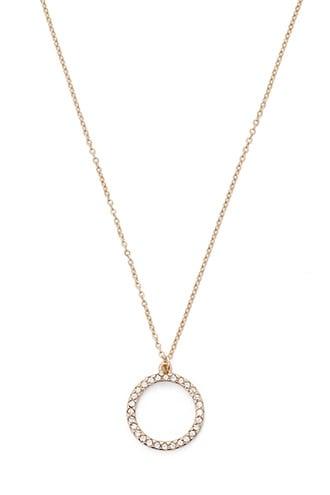 Forever21 Rhinestone O-ring Necklace