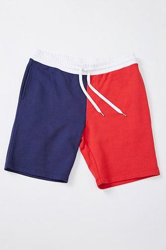 Forever21 Colorblock French Terry Shorts