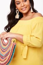 Forever21 Plus Size Gauze Off-the-shoulder Top