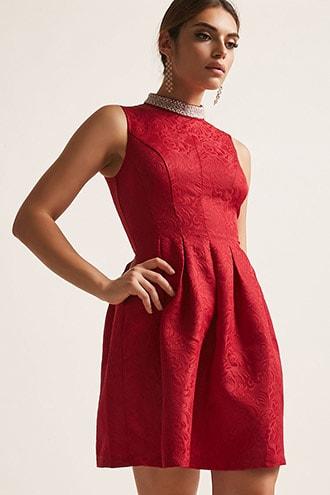 Forever21 Jacquard A-line Dress