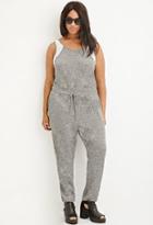 Forever21 Plus Marled French Terry Jumpsuit
