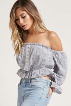 Forever21 Stripe Off-the-shoulder Top