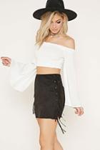 Forever21 Women's  Rise Of Dawn Crop Top
