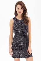 Forever21 Contemporary Pleated Abstract Dot Dress