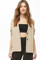 Forever21 Solid Button-front Blazer