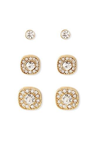 Forever21 Rhinestone Earring Set