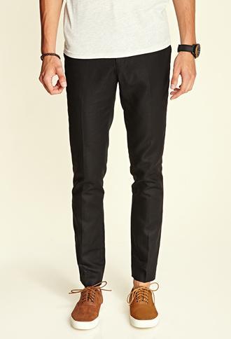 21 Men 21 Men Linen-blend Pants Black 34