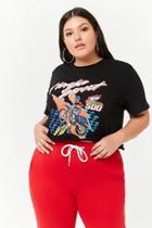 Forever21 Plus Size Honda Graphic Crop Tee