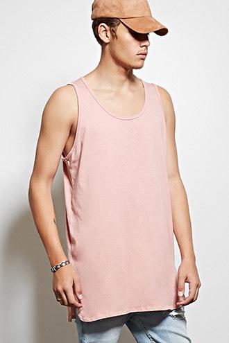 21 Men Men's  Mnml Longline Tank Top