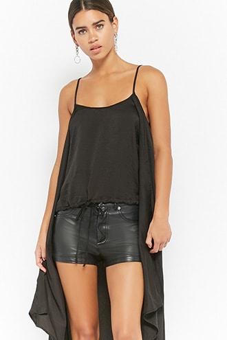Forever21 Satin High-low Tunic