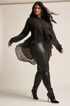 Forever21 Plus Size Sheer High-low Top