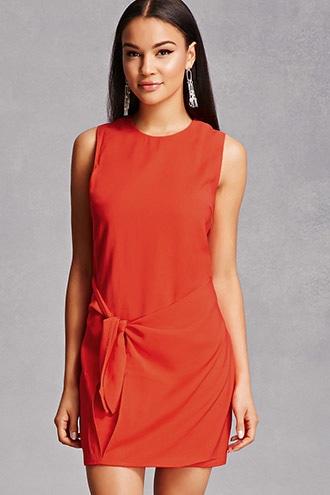 Forever21 Line & Dot Self-tie Dress