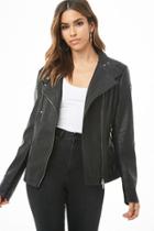 Forever21 Faux Leather Zip-front Jacket