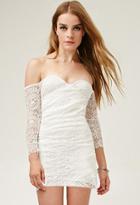 Forever21 Lovecat Off-the-shoulder Lace Dress