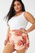 Forever21 Plus Size Tropical Leaf Print Shorts