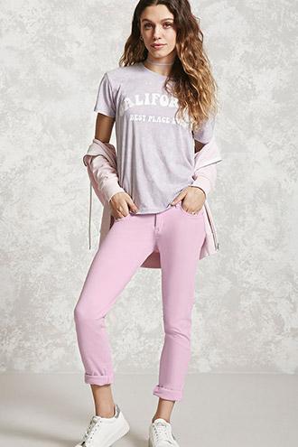 Forever21 Rhinestone-embellished Jeans