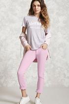 Forever21 Rhinestone-embellished Jeans