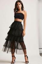 Forever21 Tiered Ruffle Tulle Skirt