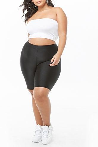 Forever21 Plus Size Stretch Biker Shorts