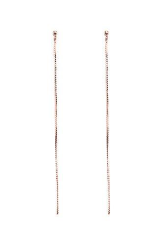 Forever21 Rose Flat Chain Duster Earring