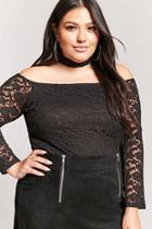 Forever21 Plus Size Choker Lace Top