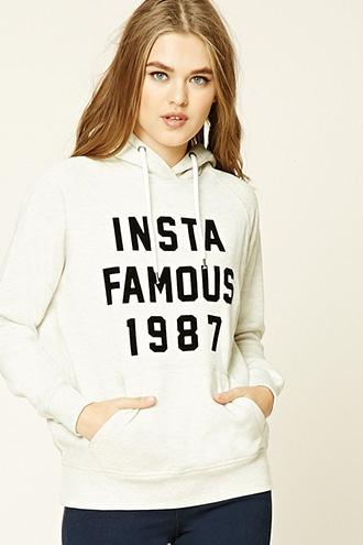 Forever21 Women's  Insta Famous 1987 Hoodie