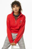 Forever21 Embroidered Rose Graphic Sweater