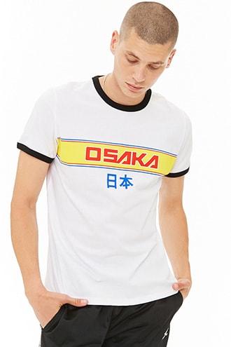 Forever21 Osaka Graphic Ringer Tee