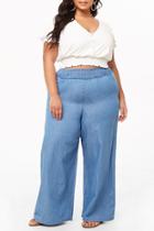 Forever21 Plus Size Chambray Smocked Pants