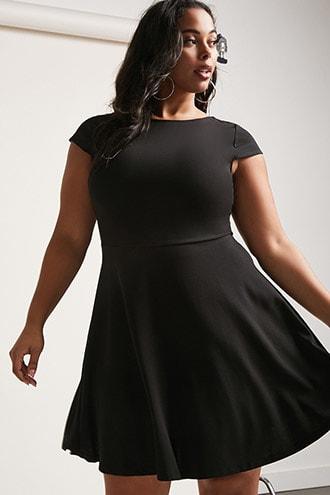 Forever21 Plus Size Lace Bodice Dress