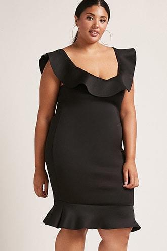 Forever21 Plus Size Ruffle-hem Dress