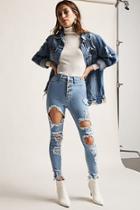 Forever21 Distressed High-waist Jeans