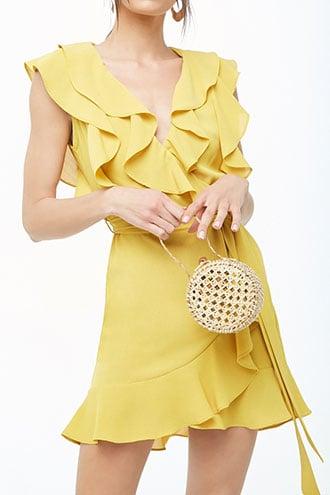 Forever21 Ruffled Mock Wrap Dress
