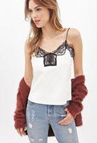 Forever21 Faux Leather Lace Cami