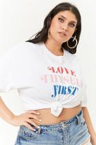Forever21 Plus Size The Style Club Love Thyself Graphic Tee