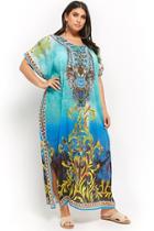 Forever21 Plus Size Sequined Kaftan Swim Cover-up