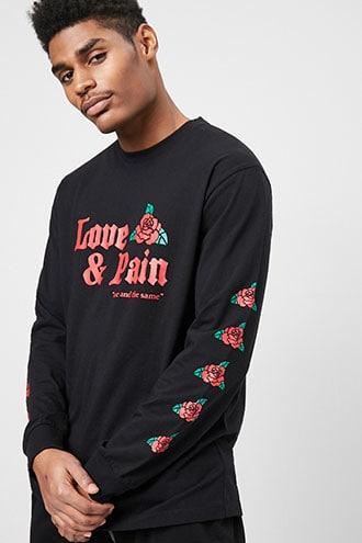 Forever21 Love & Pain Graphic Tee