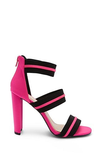 Forever21 Qupid Neon Strap Heels