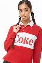 Forever21 Coke Graphic Henley Top