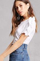 Forever21 Ruffle Sleeve Tee