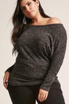Forever21 Plus Size Marled Knit Boxy Top