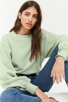 Forever21 Fleece Balloon-sleeve Pullover